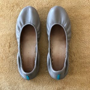 Tieks Taupe Leather Flats - Size 9